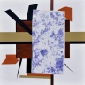 Composition 08 - Acryl op linnen van Jan-Clemens Lampe bij Art Gallery Rozendaaal